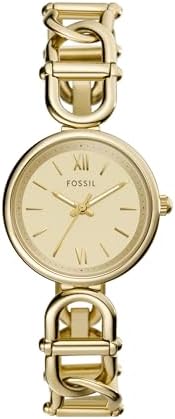Fossil Women's Watch and Bracelet Set, Carlie Three-Hand Stainless Steel Watch for Women and Bracelet Set