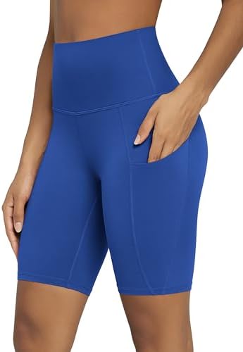 ODODOS Women's Tummy Control Biker Shorts 2.0 with Pockets High Waist Athletic Workout Yoga Shorts-3.5''/ 5"/ 8" / 10" Inseam