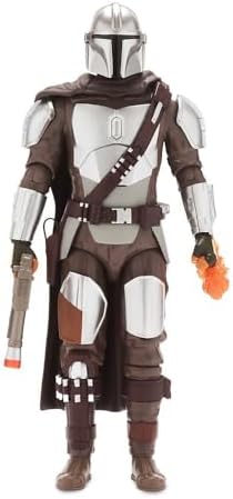 Disney Store Official The Mandalorian Talking Action Figure - 13 Inch Interactive Star Wars Toy with IB-94 Blaster - Articulated Kid Toy with Light & Sound Effects