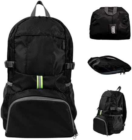 MODERN NEEDS Ready Pack 35L — Foldable Backpack for Travel | Lightweight, Water Resistant Hiking Daypack | Compact, Packable Backpack for Men & Women | Great for Camping & Daily Use