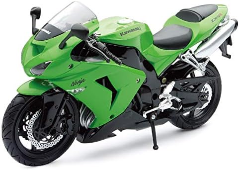 New-Ray 1:12 Motorcycle 2006 Kawasaki Zx-10R- Sport Bike, Green