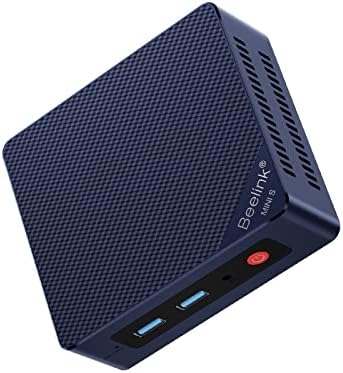 Beelink MINI S12 Mini PC, Intel 12th Gen 4-Core N95(up to 3.4GHz), Mini Computer 8GB DDR4 RAM 256GB SSD, Mini Desktop PC Dual HDMI 4K UHD/Dual Display/WiFi5/BT4.2/Home/Office/HTPC/Family-NAS