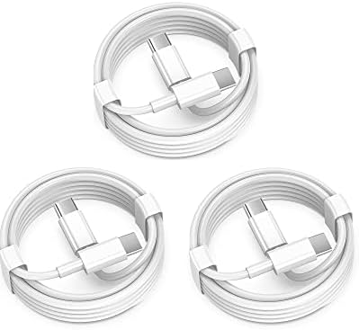 USB C to USB C Charging Cable for Apple, 6ft 60W 3Pack, USBC/Type C to Type C Fast Charger Cord Compatible for iPhone 17/17 Pro Max/17 Air, iPhone 16/16 Pro/16 Pro Max, iPad Pro/Air 5, MacBook