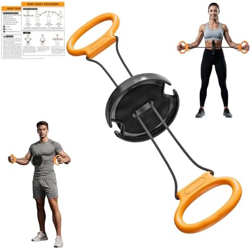 Resistance Bands with Handles for Home Workout, Fun Full Body Fitness Equipment for Women & Men, Portable Exercise Bands for Arms, Core Training, Beginner-Friendly Muscle Toning(Black)