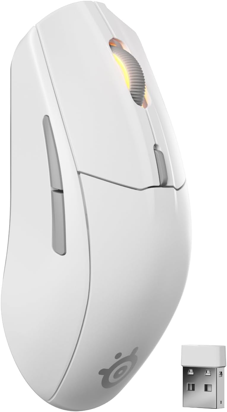 SteelSeries Rival 3 Wireless Gen 2 Gaming Mouse \u2014 2.4GHz and Bluetooth \u2014 18000 DPI TrueMove Air Optical Sensor \u2014 60 Million Click Durability \u2014 Light-Weight \u2014 100% PTFE Feet \u