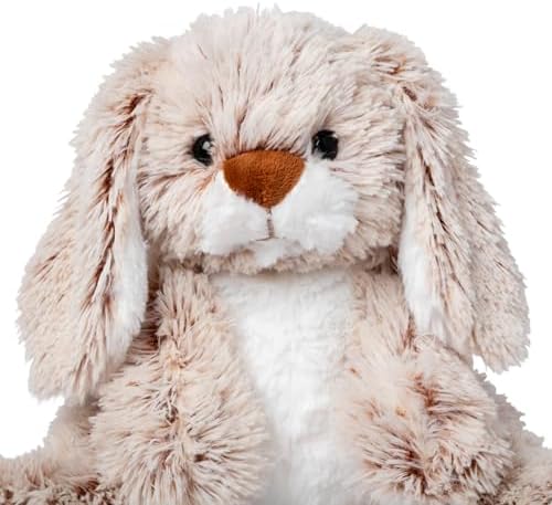 Melissa & Doug Burrow Bunny Stuffed Animal Plushie with Big Feet, Floppy Ears & Fluffy Tail, Adorable Pretend Play Toddler Toys for Girls & Boys 3+