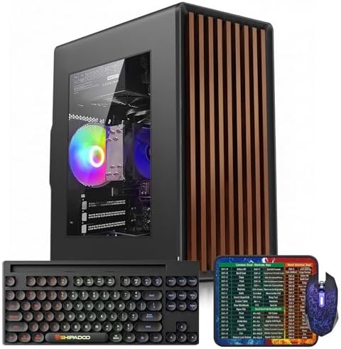 GPVHOSO Desktop Computer Tower PC, Intel Core i5 4570, 16GB DDR3 RAM, 512GB SSD, Windows 11 Home, Business Desktop with Wi-Fi 6, USB 3.0 and HDMI, Ideal for Work & Study