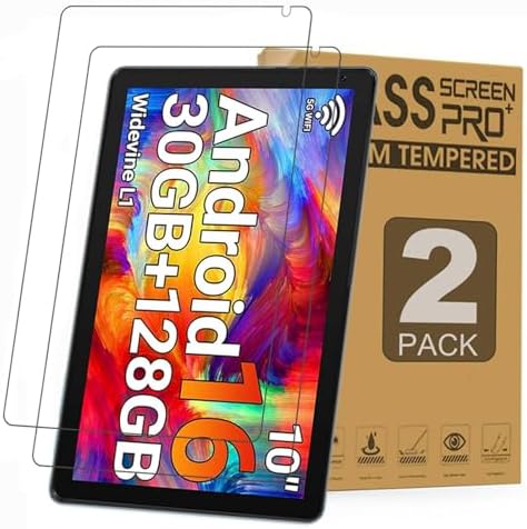 2 Pack Screen Protector for Urao X109 Tablet 10.1 Inch,Tempered Glass Film Guard for Urao X109 10.1" Android 16 Tablets 2026