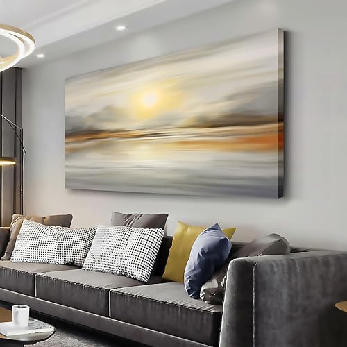 VHMING Abstract Canvas Wall Art Seascape Canvas Printing Abstract Art Wall Decor Artwork for Living Room Bedroom Dining Room Home Office Decor 20x40inch