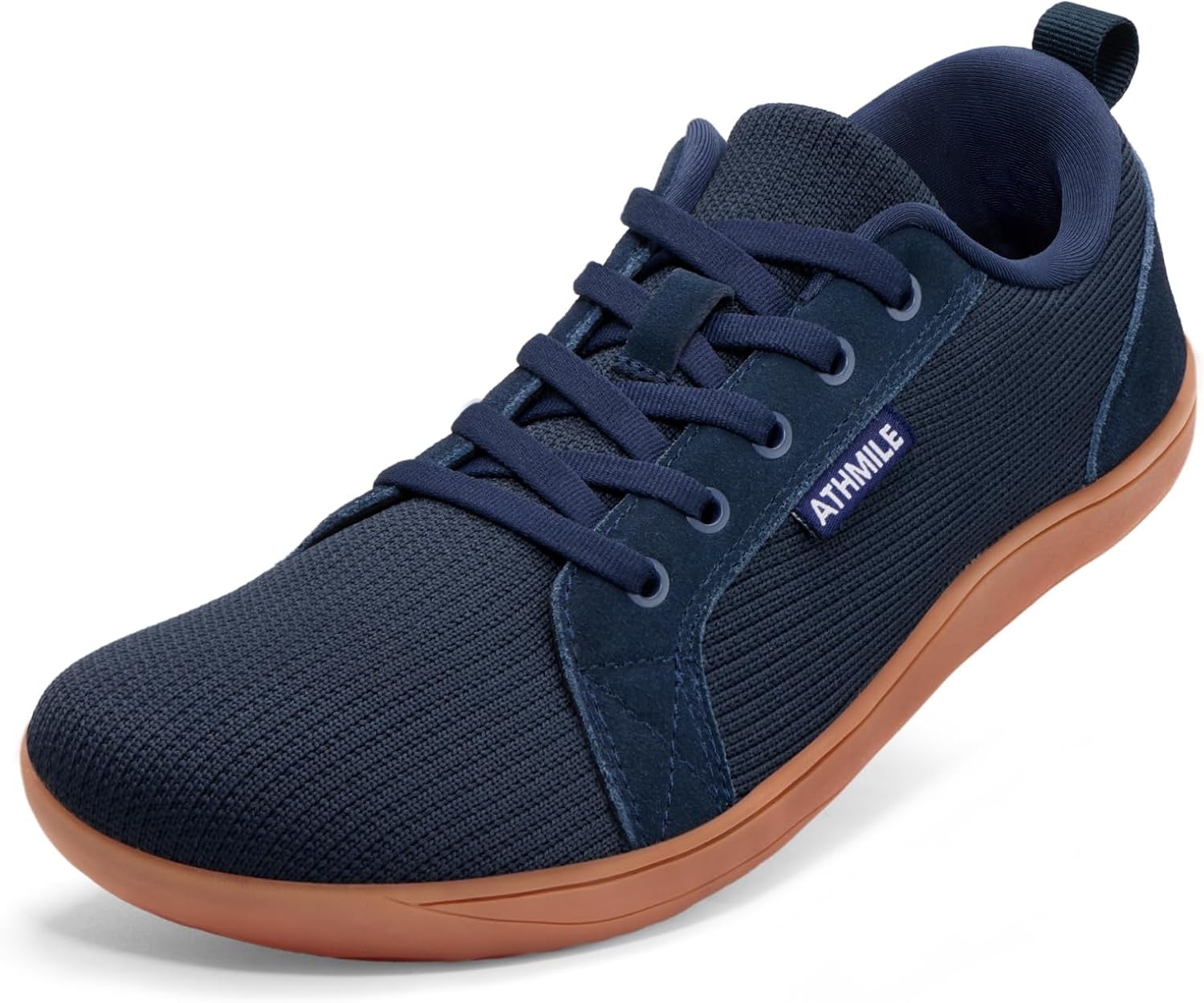 ATHMILE Barefoot Shoes Men Wide Toe Box Zero Drop Sneakers Earthing Minimalist Fashion Athletic Footwear for Grounding Gym Trail Running Hiking Walking Casual Breathable Non Slip