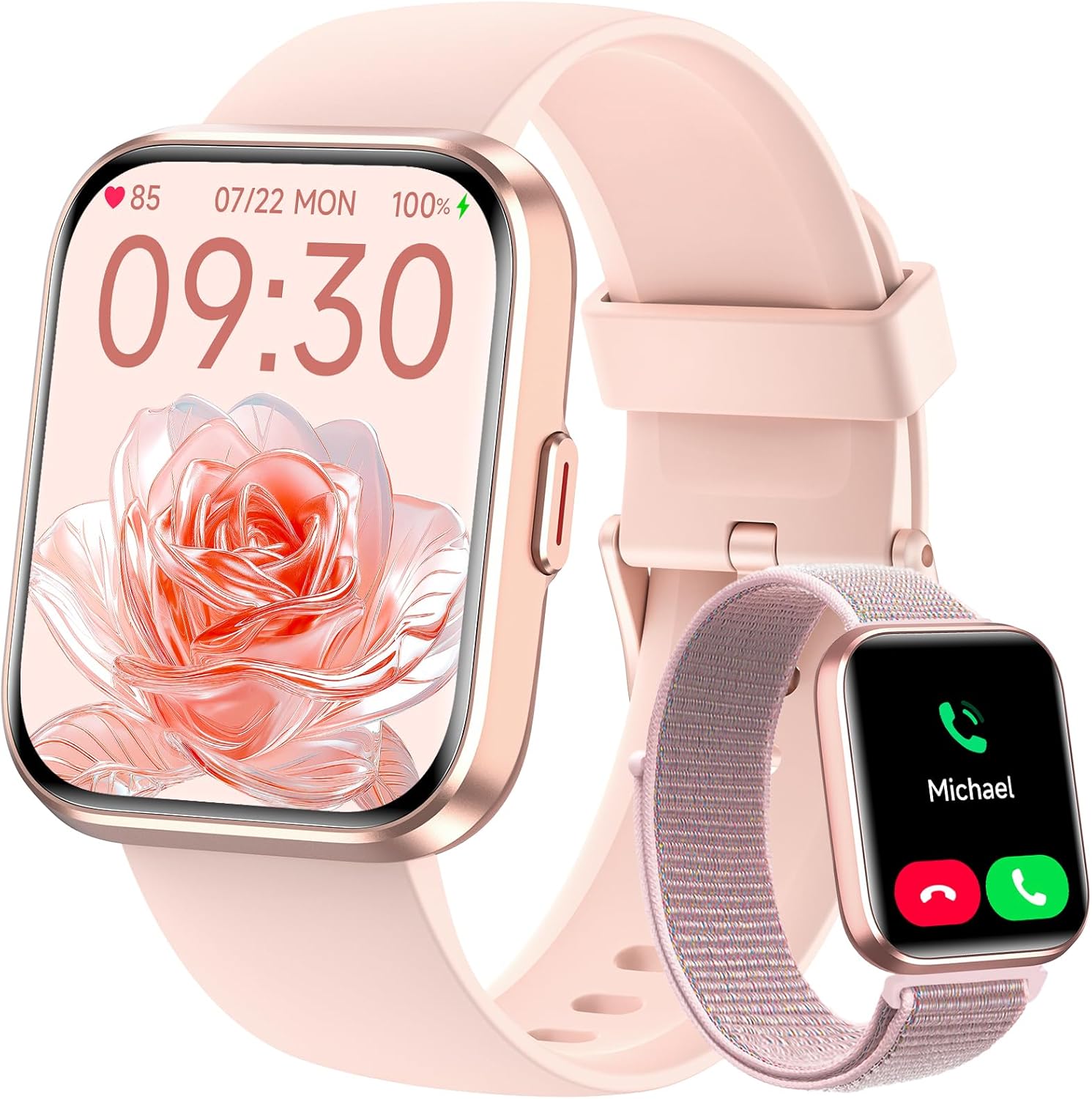 Smart Watches for Women, 1.8" Touch Screen Fitness Tracker for Android &amp; iPhone, Answer\/Make Calls, Alexa Built-in, Heart Rate\/Sleep\/SpO2 Monitor Smartwatch, IP68 Waterproof 101+ Sport Mode