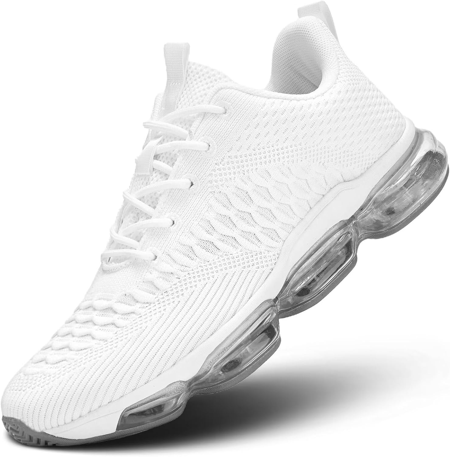Socviis Men's Air Cushion Running Shoes Breathable Tennis Fashion Sneakers Non Slip Workout Casual Sport Shoes Gym Training Comfortable Walking Shoes