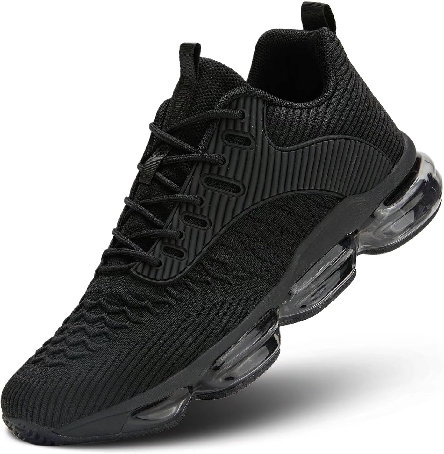 Mens Running Shoes Air Low Top Comfort Walking Lace Up Sneakers Breathable Fashion Tennis Sport Gym Fitness Cross Trainers