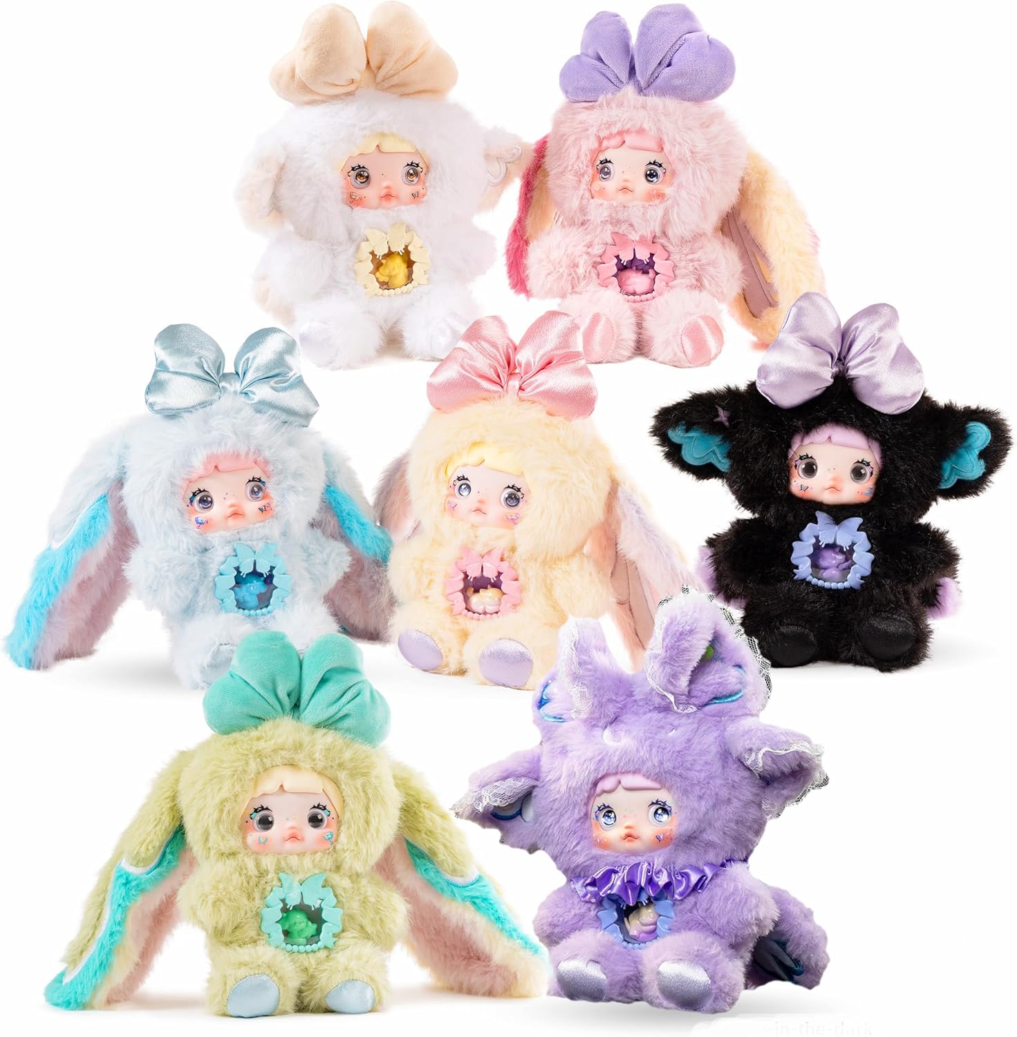 BIRZWOT Nommi Plush Blind Box，Nommi Fantasy World Series Plush Doll Cut Toys Birthday Gifts for Girl 1PC (1 of 7 Possible Styles) 8.5 in