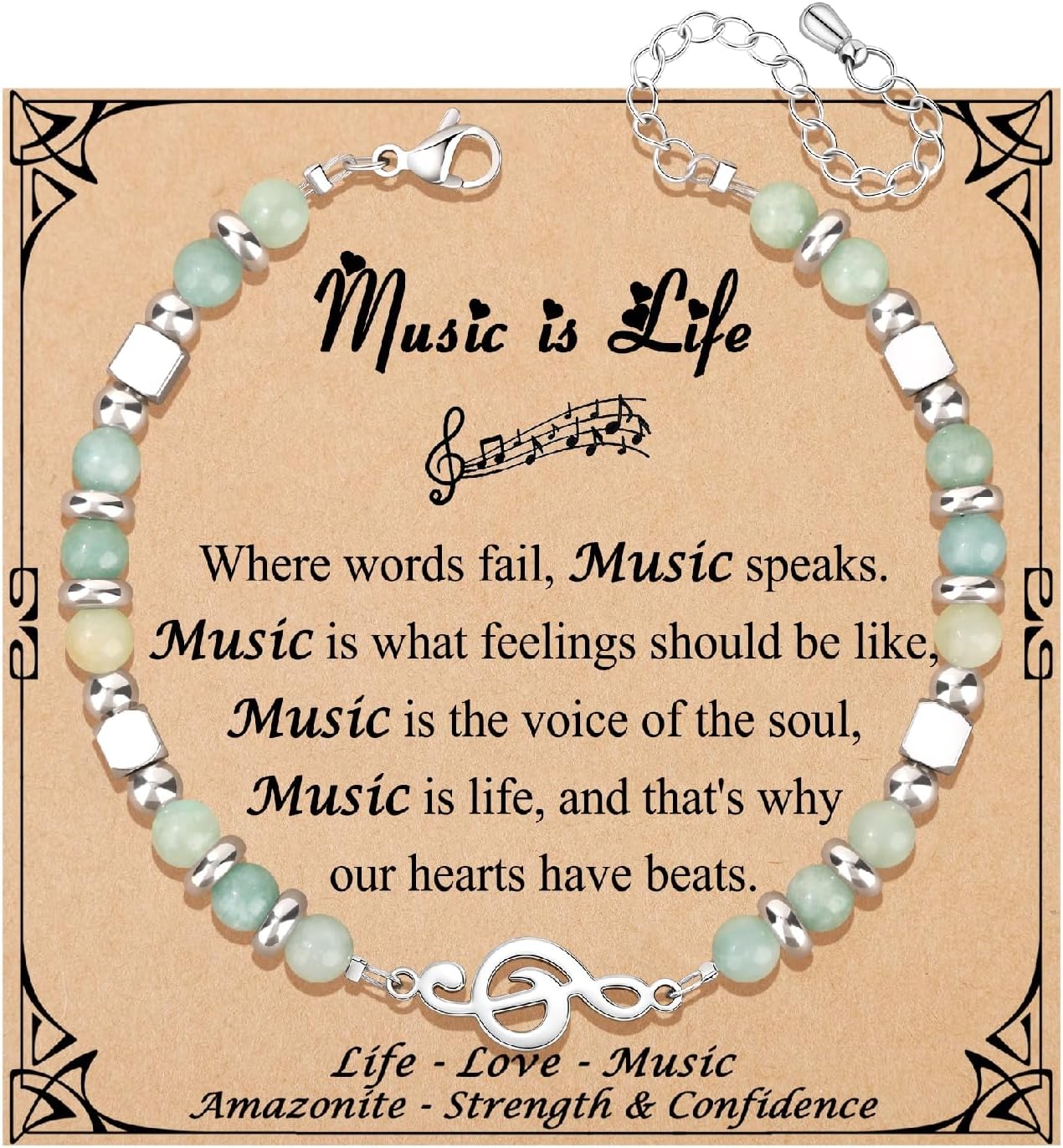 JoycuFF ????? ??? ????? ????????? ???????? Amazonite Colorful Imperial Jasper Stainless Steel Beads Bracelets, Graduation Christmas Valentines Mothers Day Birthday Gifts