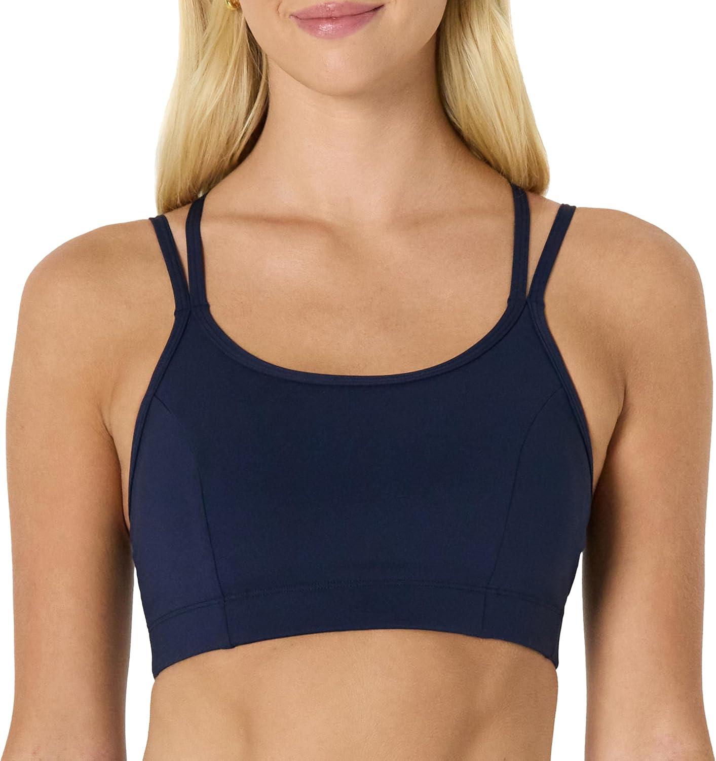 Amazon Essentials Women's Active Total Train Light Support Strappy Back Gym Workout Sports Bra