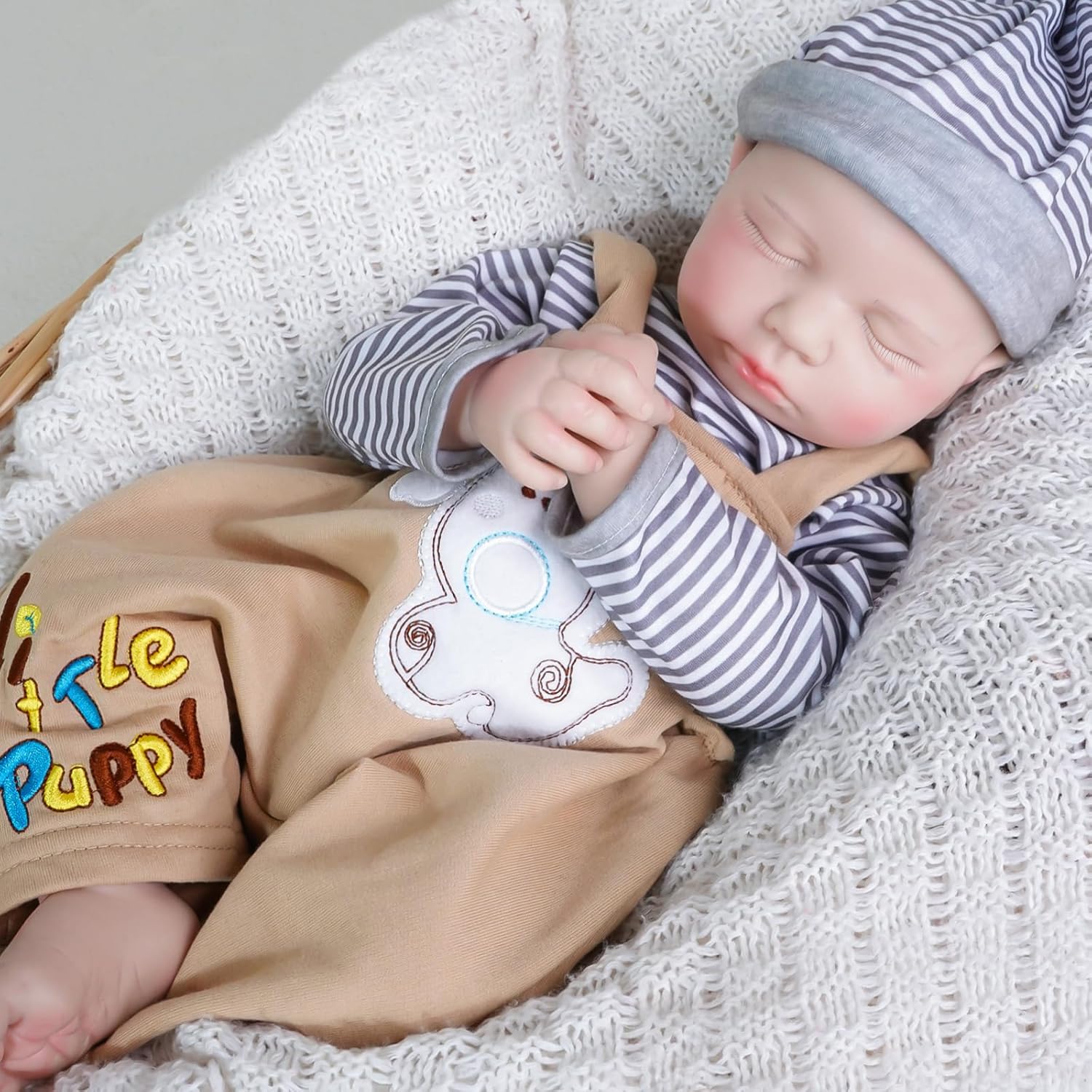 Lifelike Reborn Baby Dolls Boy - 18-Inch Baby Soft Body Realistic-Newborn Baby Doll Full Silicone Baby Dolls with Toy &amp; Gift Box for Kids