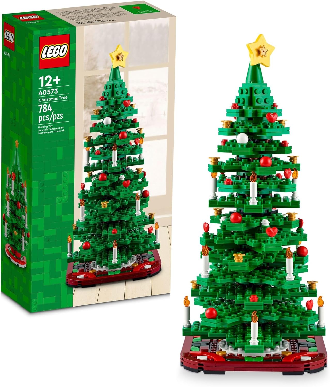 LEGO Christmas Tree - Building Toys for Kids, Boys &amp; Girls, Ages 12+ - Mini Christmas Tree Decorations for Tabletop &amp; Home - Gifts for Boys &amp; Girls - 40573